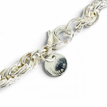 Tiffany & Co 925 Screw Twist Rope Chain Necklace Silver — view 6