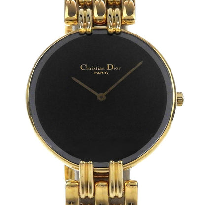 Dior Bakira Stainless Steel Quartz Analog Display Black Dial Watch