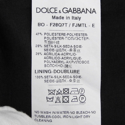 Dolce & Gabbana Lining Silk 100% Floral Jacquard Bolero Jacket Black 40 — view 8