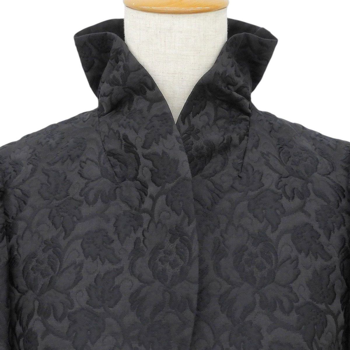 Dolce & Gabbana Lining Silk 100% Floral Jacquard Bolero Jacket Black 40 — view 3