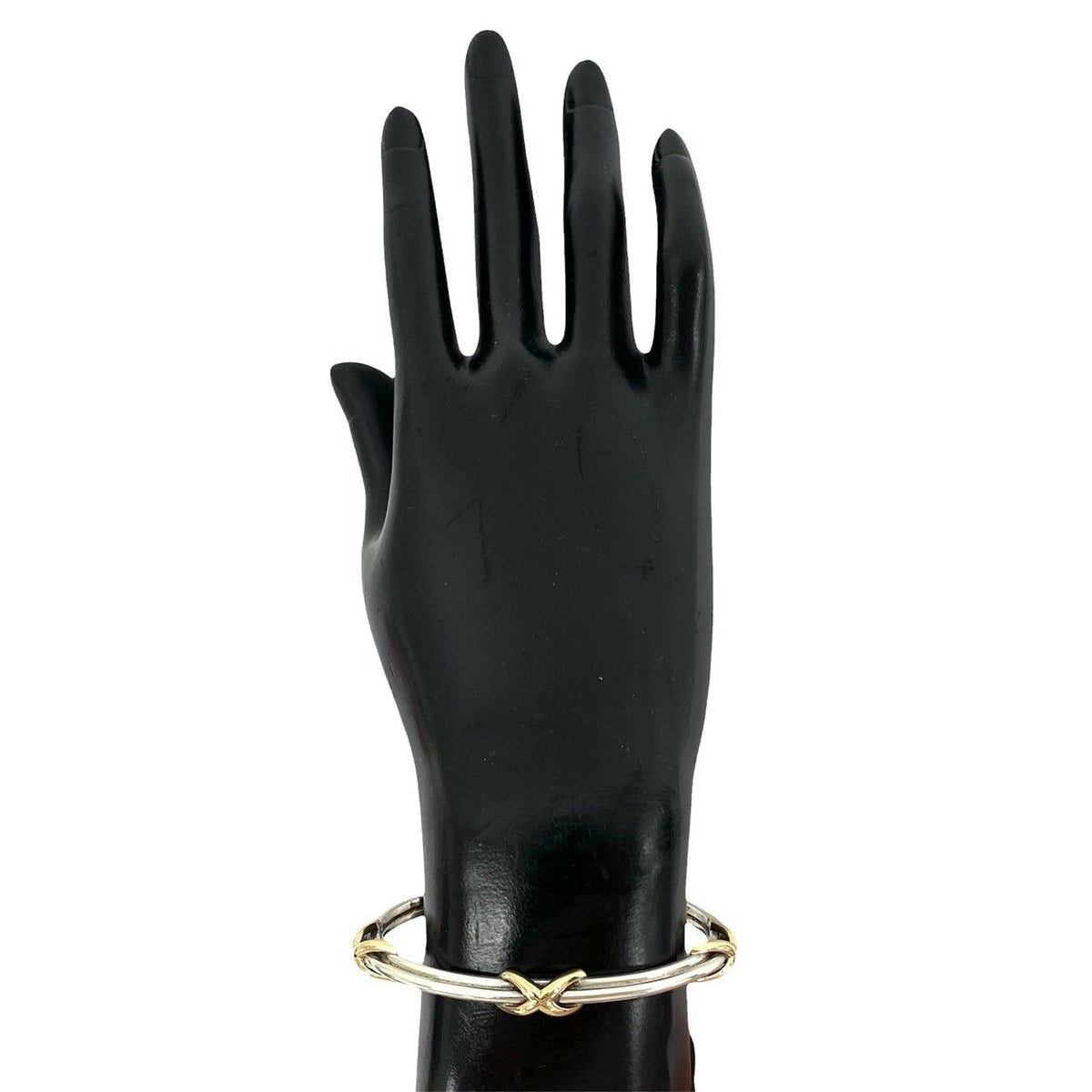 Gucci Vintage Bangle Silver 18K Yellow Gold Bracelet — view 2