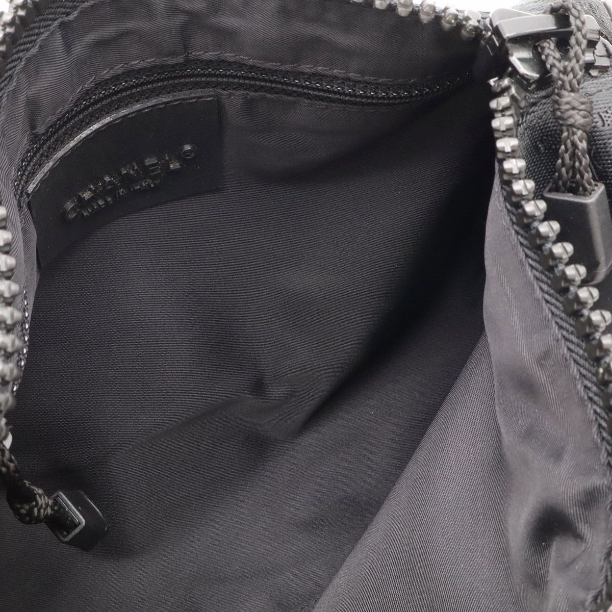 Chanel Sports Line Logo CC Mini Shoulder Bag Cylindrical Rubber Black — view 6