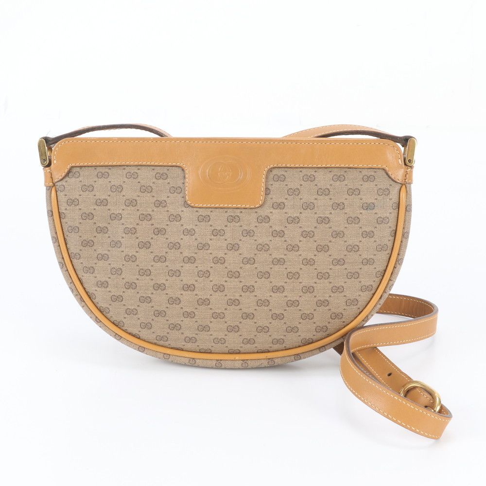 Gucci Vintage Micro GG 007 14 Leather Shoulder Bag