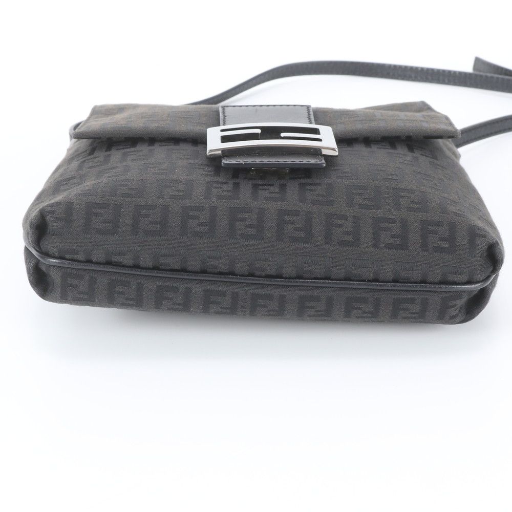 Fendi Zucchino Leather Mamma Bucket Shoulder Bag Crossbody Black — view 6