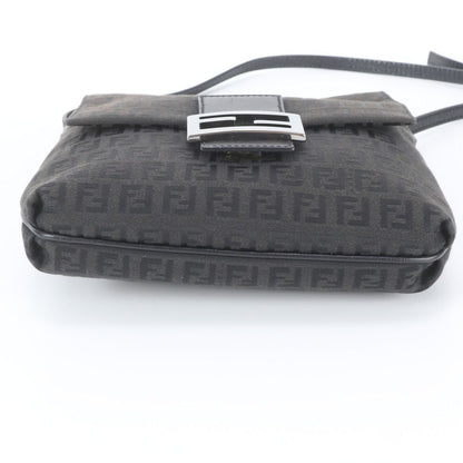 Fendi Zucchino Leather Mamma Bucket Shoulder Bag Crossbody Black — view 6
