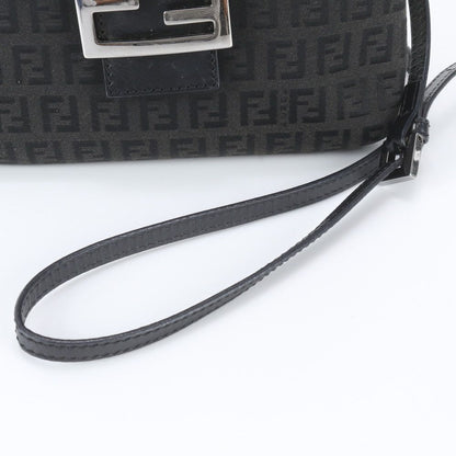 Fendi Zucchino Leather Mamma Bucket Shoulder Bag Crossbody Black — view 2