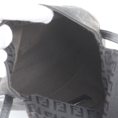 Fendi Zucchino Leather Mamma Bucket Shoulder Bag Crossbody Black — view 7
