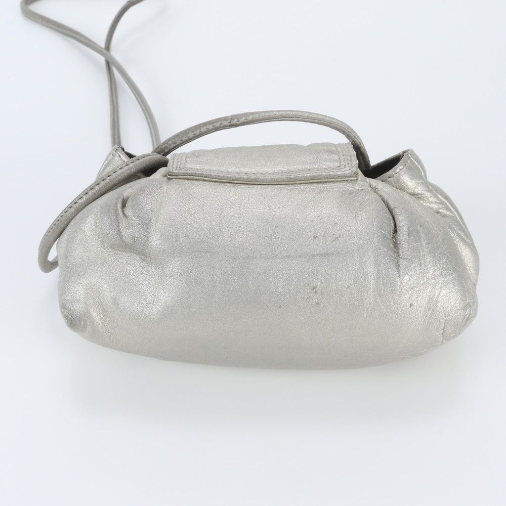 Loewe Multi Tassel Leather Shoulder Bag Crossbody Silver — view 3