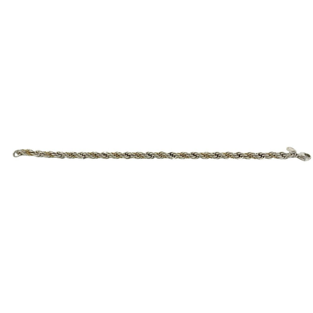 Tiffany & Co Vintage Twisted Rope Bracelet Silver 18K Yellow Gold — view 6