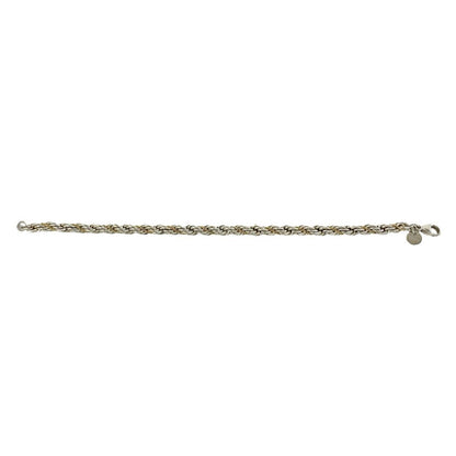 Tiffany & Co Vintage Twisted Rope Bracelet Silver 18K Yellow Gold — view 5