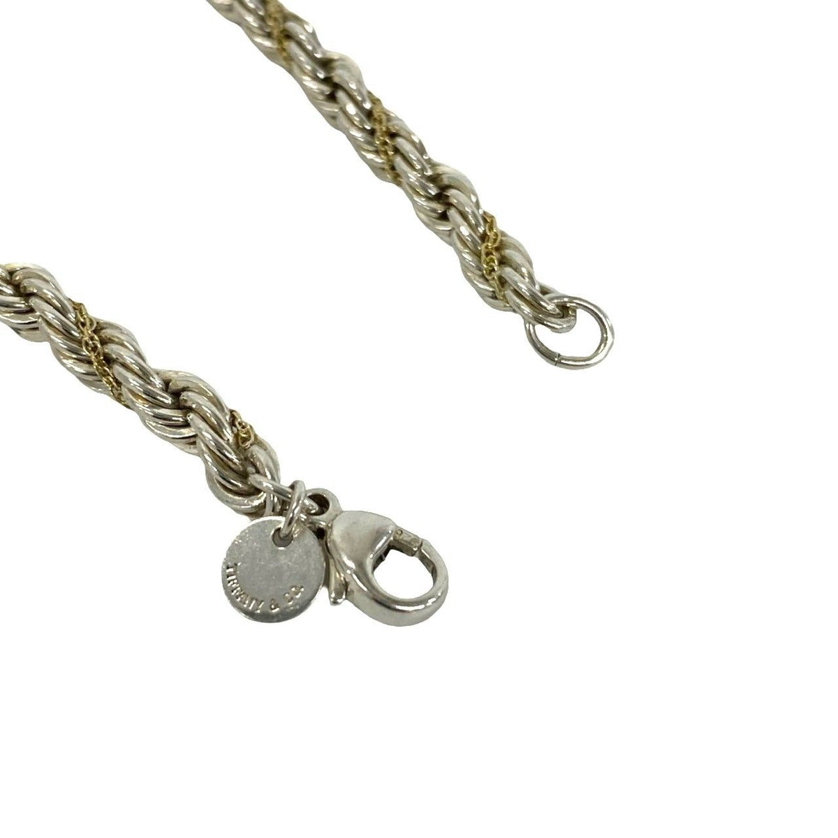 Tiffany & Co Vintage Twisted Rope Bracelet Silver 18K Yellow Gold — view 4