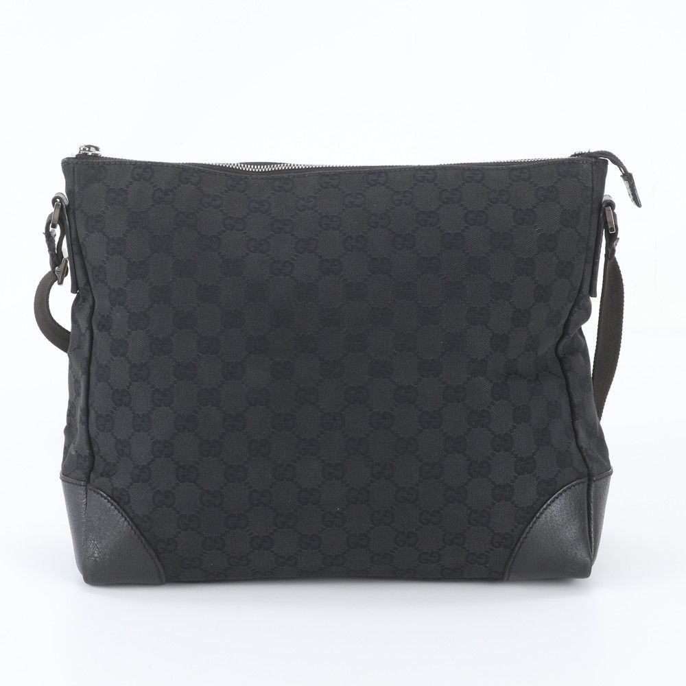 Gucci GG Canvas Leather Shoulder Bag Crossbody Messenger Business — view 3