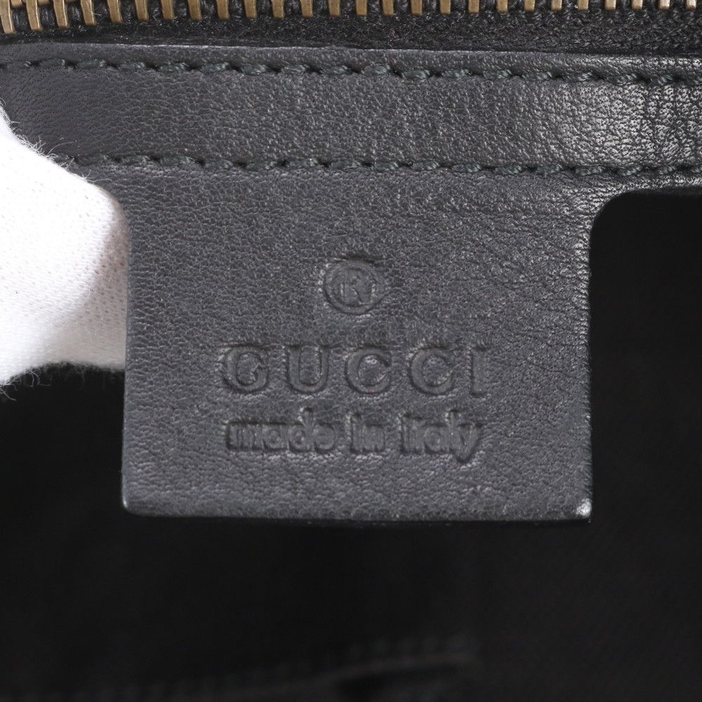 Gucci Hobo Leather Shoulder Handle Black — view 8