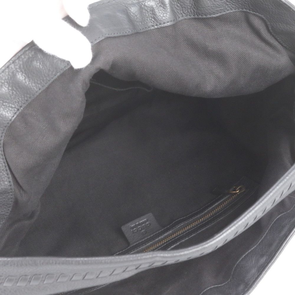 Gucci Hobo Leather Shoulder Handle Black — view 7