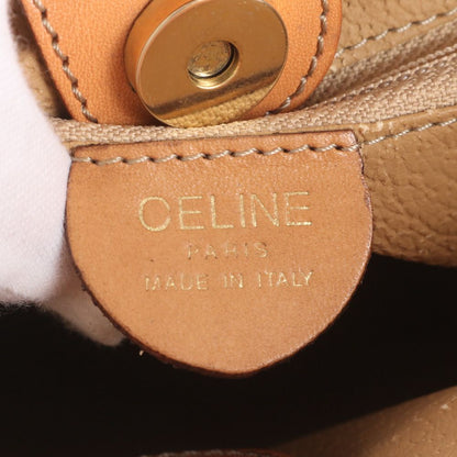 Celine Macadam Leather Tote Bag Shoulder Handle — view 8