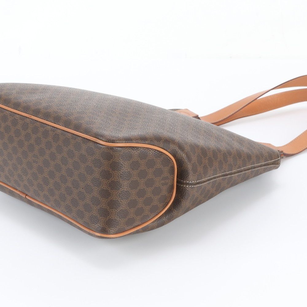 Celine Macadam Leather Tote Bag Shoulder Handle — view 4