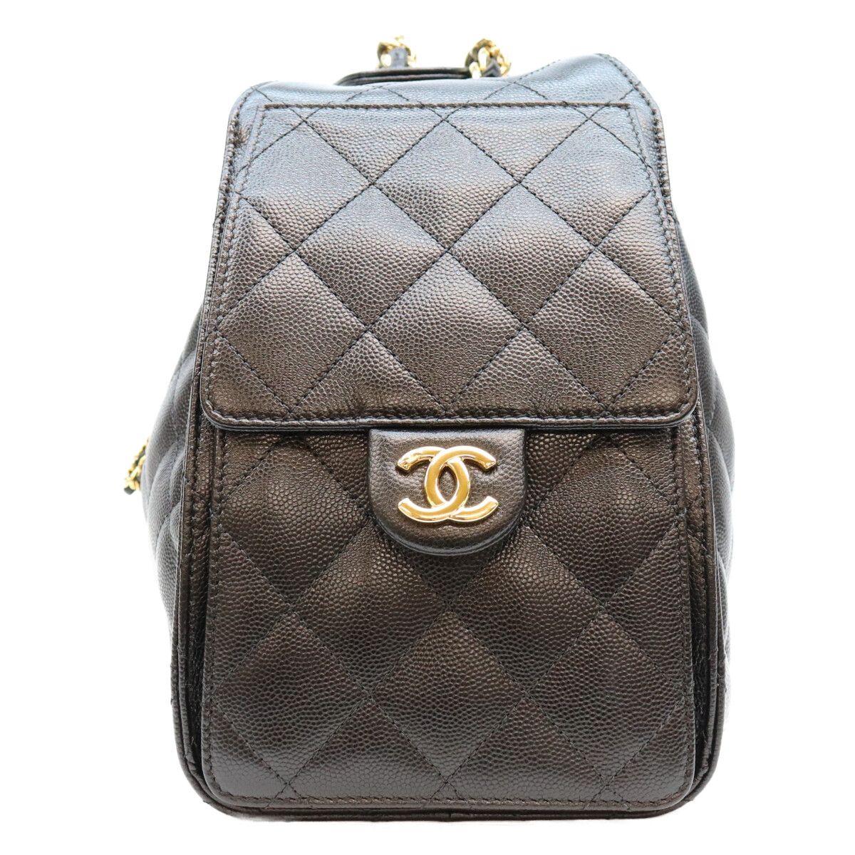 Chanel 25 Caviar Leather Black Small Handbag — view 2