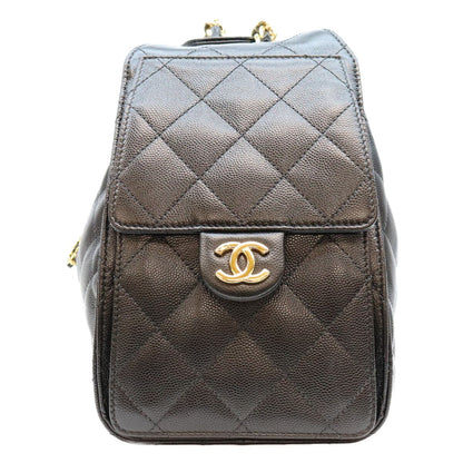Chanel 25 Caviar Leather Black Small Handbag — view 2