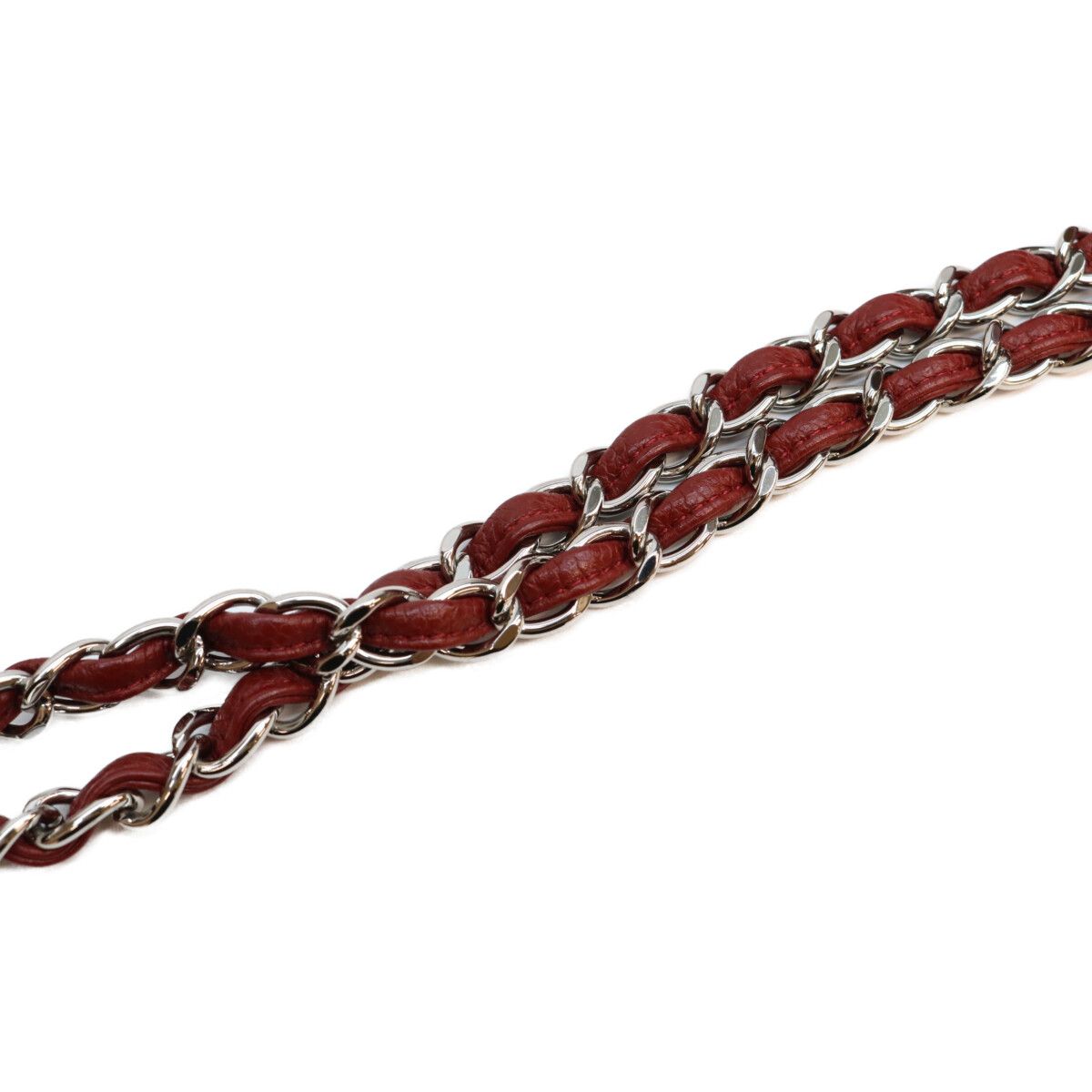 Chanel Bordeaux Burgundy Caviar Maxi Quilted 30 Silver Double Flap Shoulder Bag — view 7