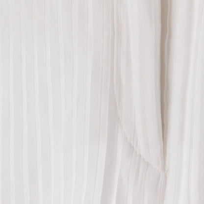 Chanel Cotton Coco Buttons Pleated Wide Pants White 38 — view 5