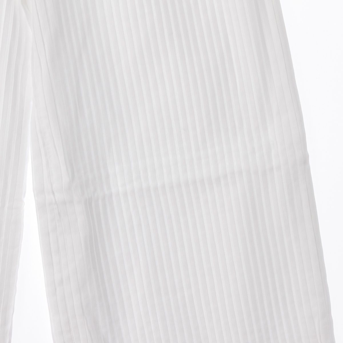 Chanel Cotton Coco Buttons Pleated Wide Pants White 38 — view 7