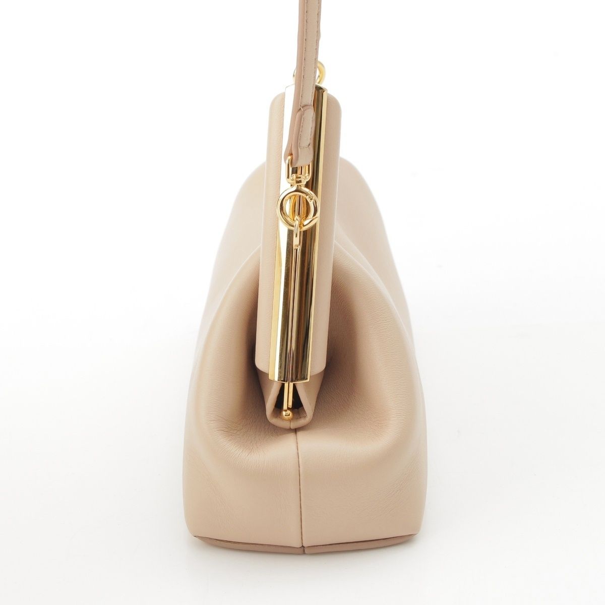 Fendi First Small Leather 2-Way Clutch Shoulder Bag Beige — view 3