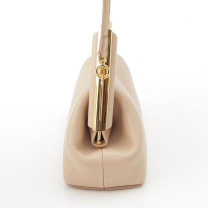 Fendi First Small Leather 2-Way Clutch Shoulder Bag Beige — view 3