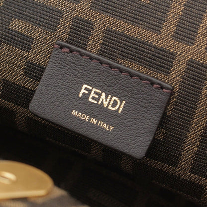 Fendi First Small Leather 2-Way Clutch Shoulder Bag Beige — view 7