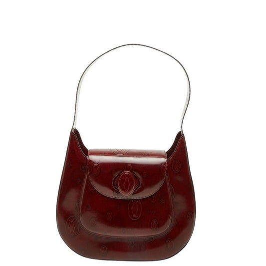 Cartier Happy Birthday Handbag Bordeaux Patent Leather