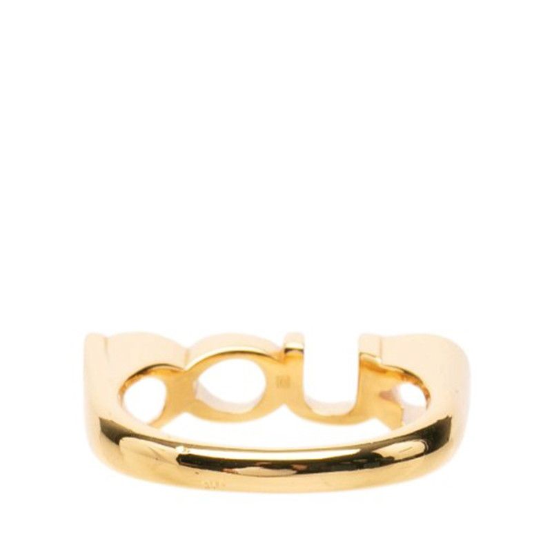 Gucci Logo Ring M Gold Plated — view 3