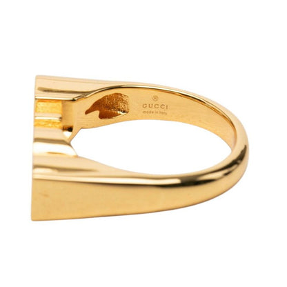 Gucci Logo Ring M Gold Plated — view 4