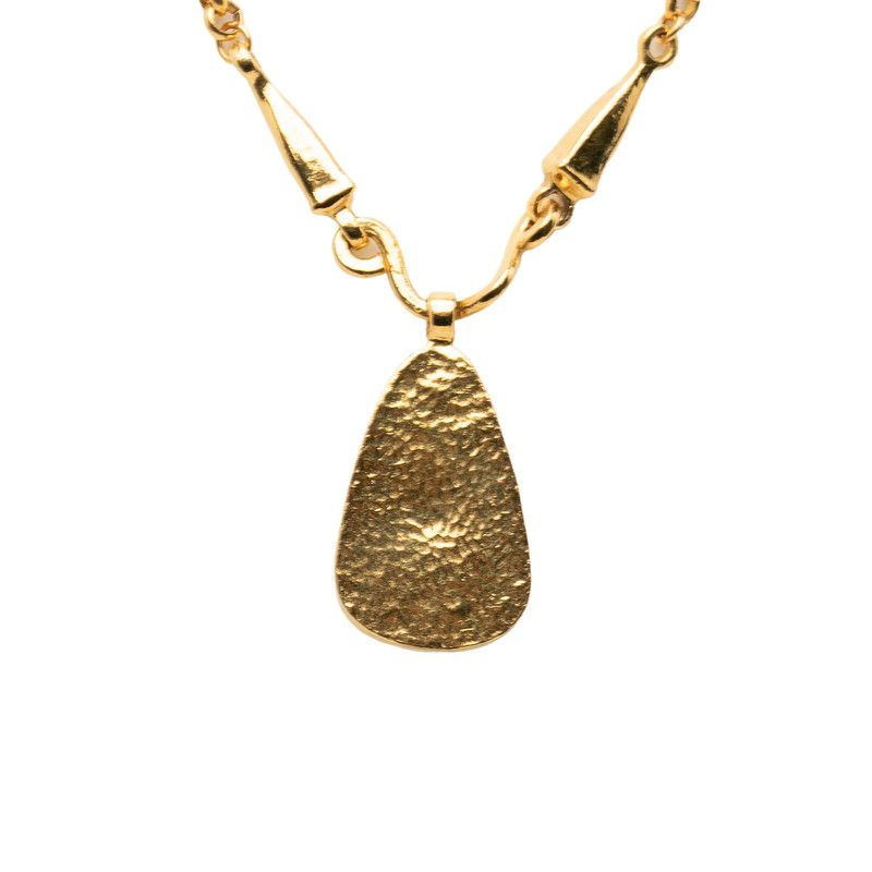 Chanel CC Logo Vintage Teardrop Pendant 97A Stamp Gold Plated — view 2