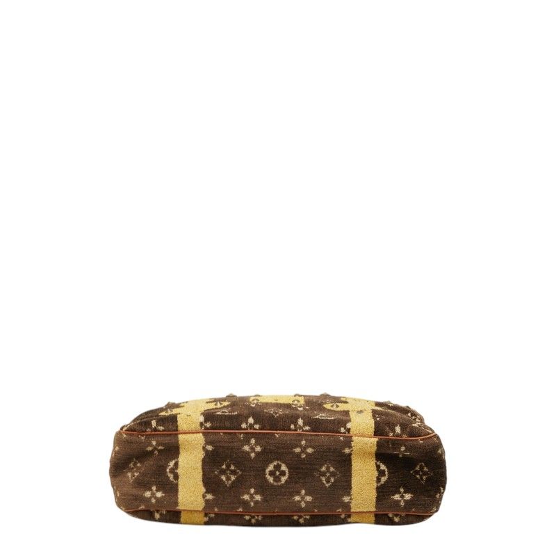 Louis Vuitton Monogram Trompeouille Pochette Accessoires Handbag Brown Velvet — view 3
