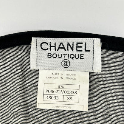 Chanel 97C CC Logo Border Short Sleeve T-Shirt 38 — view 3