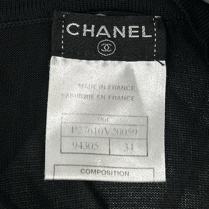 Chanel Black Deformed Cardigan 34
