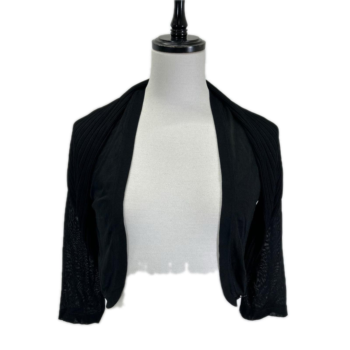 Chanel Black Deformed Cardigan 34