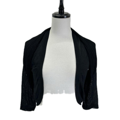 Chanel Black Deformed Cardigan 34