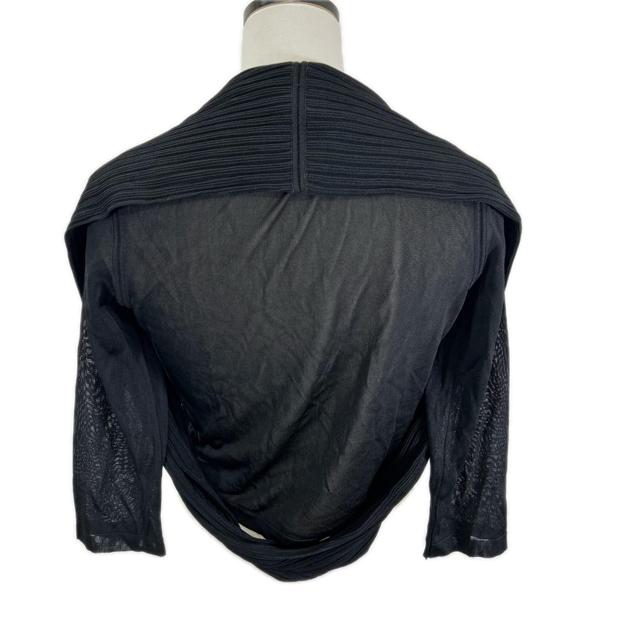 Chanel Black Deformed Cardigan 34