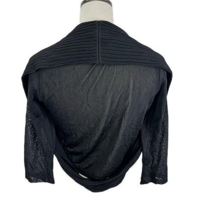 Chanel Black Deformed Cardigan 34