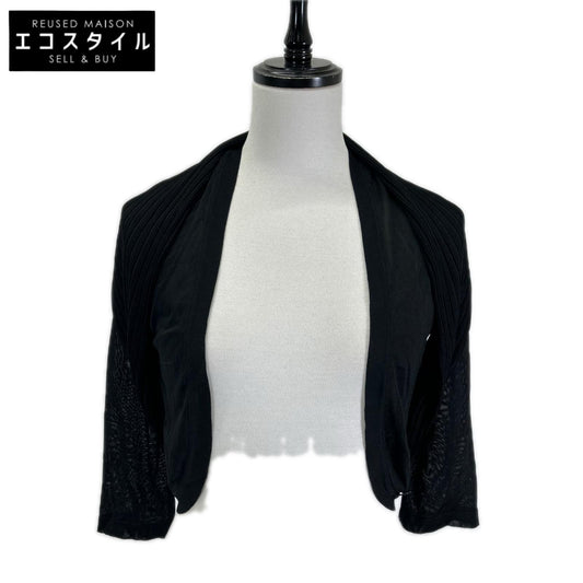 Chanel Black Deformed Cardigan 34