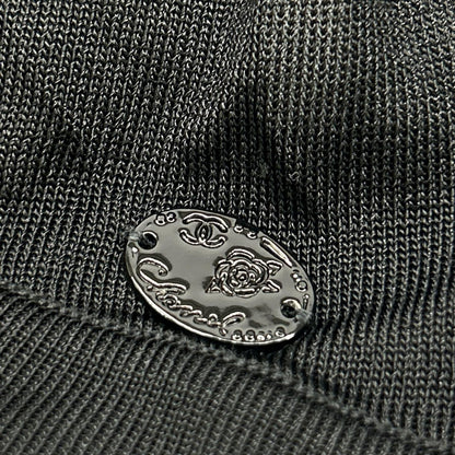 Chanel Black Deformed Cardigan 34