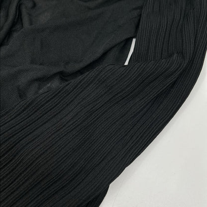 Chanel Black Deformed Cardigan 34
