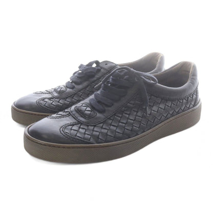 Bottega Veneta Sneakers Leather Braided Lace-up Black — view 2