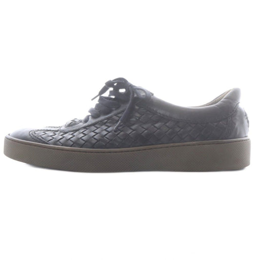 Bottega Veneta Sneakers Leather Braided Lace-up Black