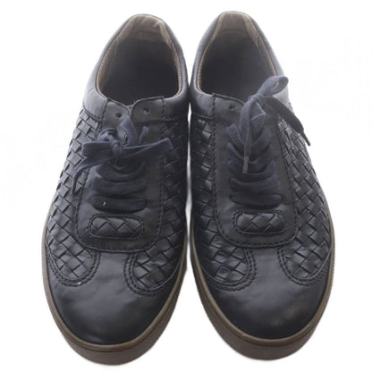 Bottega Veneta Sneakers Leather Braided Lace-up Black — view 3