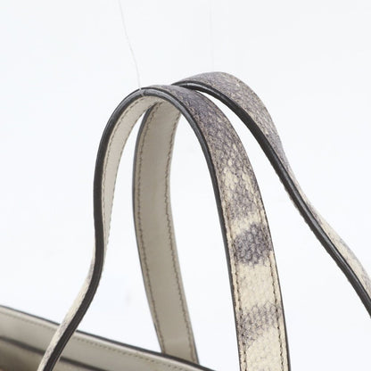Gucci Horsebit Python Embossed Leather Tote Bag Shoulder — view 2