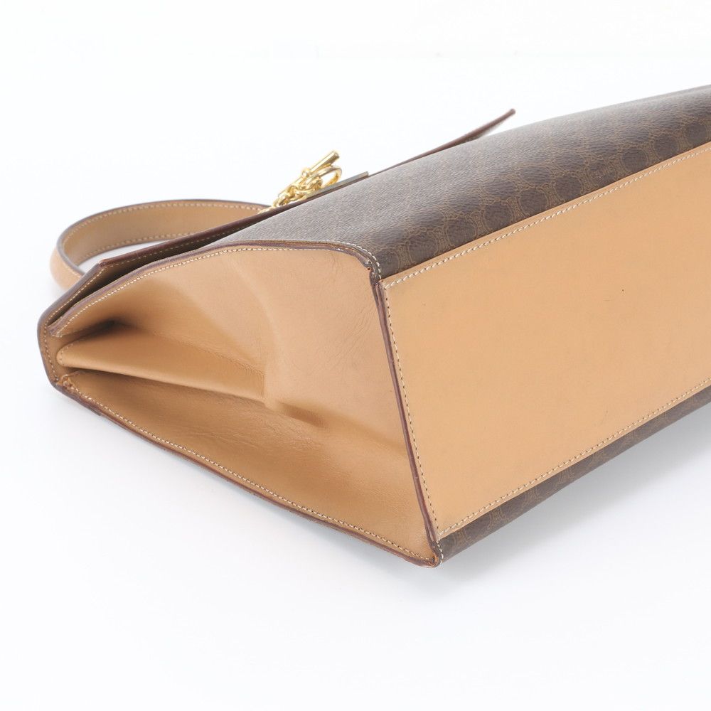 Celine Macadam 2 Leather Handbag Triomphe — view 5