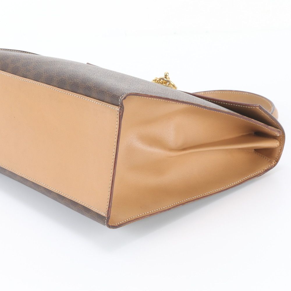 Celine Macadam 2 Leather Handbag Triomphe — view 4