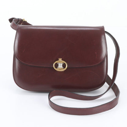 Celine Vintage Triomphe Leather Shoulder Bag