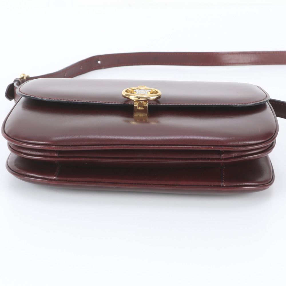 Celine Vintage Triomphe Leather Shoulder Bag — view 6